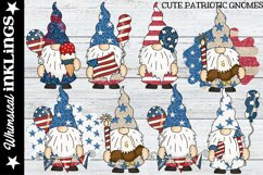 Cute Patriotic Gnomes-Independence Day Sublimation Clipart Product Image 1