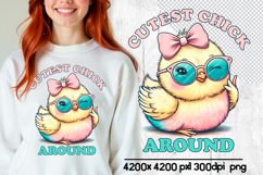 Cutest chick around easter sublimation Product Image 1