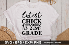 Cutest chick in 2nd grade SVG - Teacher Design Product Image 1