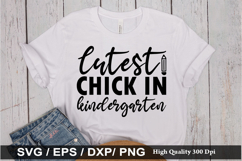 Cutest chick in kindergarten SVG - Teacher Design Product Image 1