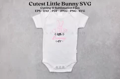 Cutest Little Bunny Easter png svg vectors with transparent background high resolution for cricut silhouette and sublimation machine