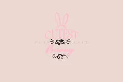 Cutest Little Bunny Easter png svg vectors with transparent background high resolution for cricut silhouette and sublimation machine
