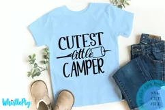 Cutest Little Camper SVG Campsite Svg - Camping SVG Camper Product Image 1