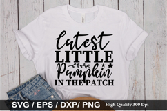 Cutest little pumpkin in the SVG - Autumn Quotes Design Product Image 1