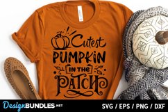 Cutest pumpkin in the patch SVG Product Image 1