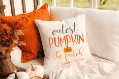 Cutest Pumpkin in the Patch SVG PNG Product Image 3