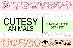 Cutesy Animals - Animals Dingbats Font Product Image 1