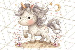 Princess and Unicorn Clip Art PNG Magical Mini World Product Image 2