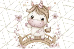 Princess and Unicorn Clip Art PNG Magical Mini World Product Image 3