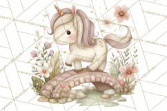 Princess and Unicorn Clip Art PNG Magical Mini World Product Image 2