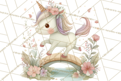 Princess and Unicorn Clip Art PNG Magical Mini World Product Image 3
