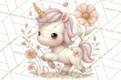 Princess and Unicorn Clip Art PNG Magical Mini World Product Image 5