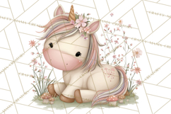 Princess and Unicorn Clip Art PNG Magical Mini World Product Image 3