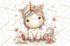 Princess and Unicorn Clip Art PNG Magical Mini World Product Image 4