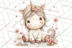 Princess and Unicorn Clip Art PNG Magical Mini World Product Image 4