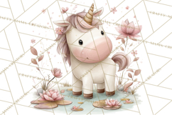 Princess and Unicorn Clip Art PNG Magical Mini World Product Image 5