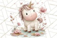 Princess and Unicorn Clip Art PNG Magical Mini World Product Image 5