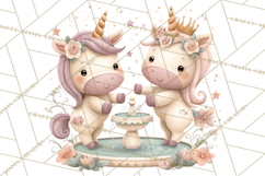 Princess and Unicorn Clip Art PNG Magical Mini World Product Image 3