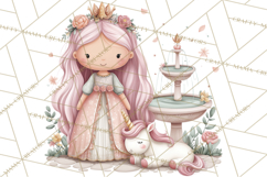 Princess and Unicorn Clip Art PNG Magical Mini World Product Image 3