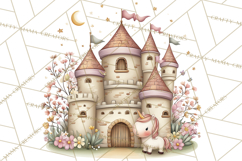 Princess and Unicorn Clip Art PNG Magical Mini World Product Image 4