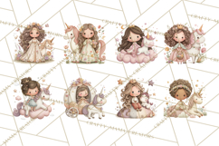Princess and Unicorn Clip Art PNG Magical Mini World Product Image 6