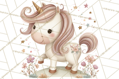 Princess and Unicorn Clip Art PNG Magical Mini World Product Image 5