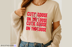 Cute Goose On The Loose SVG PNG EPS Funny Goose T-Shirt Product Image 3
