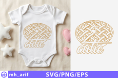 Baby &amp; Kids Cutie PNG SVG T-shirt Design Product Image 1