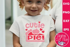 Valentines Svg | Cutie Pie Shirt | Valentines Day Cut File Product Image 1