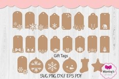 Gift Tag SVG Instant Download Label Favor Tag Cut Template Product Image 1