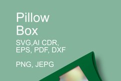Cuttable Pillow Box with Window n Ribbon for Small Gifts SVG