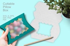 Cuttable Pillow Favor Box with Basic Scalloped Window SVG