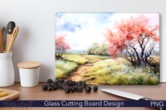 Glass Cutting Board Design | Spring Countryside Product Image 1