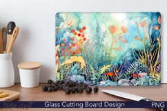 Glass Cutting Board Design | Underwater Nature Product Image 1