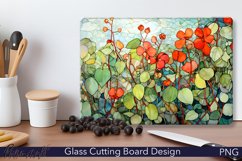 Glass Cutting Board Design | Watercolor Flowers | Summer Product Image 1