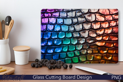 Leather Cutting Board Design | Colorful Crocodile Product Image 1