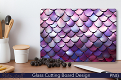 Scales Cutting Board Design | Purple Texture Product Image 1