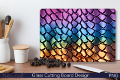 Scales Cutting Board Design | Colorful Stripes Product Image 1