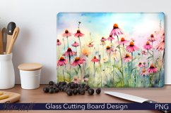 Glass Cutting Board Design | Coneflower meadow Product Image 1