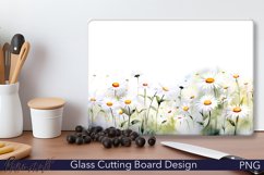 Glass Cutting Board Design | Sunflower Meadow Product Image 1