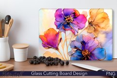 Glass Cutting Board Design | Colorful Spring Design Product Image 1