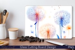 Glass Cutting Board Design | Dandelions Product Image 1