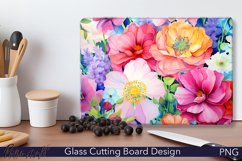Glass Cutting Board Design | Colorful Spring Product Image 1