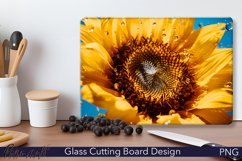 Glass Cutting Board Design | Colorful Sunflower PNG Product Image 1