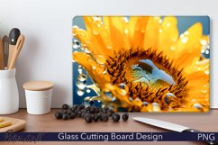 Glass Cutting Board Design | Colorful Sunflower Product Image 1