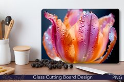 Glass Cutting Board Design | Colorful Tulip Product Image 1