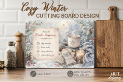 Christmas Cutting Board Kitchen Hygge Winter Happiness Product Image 1