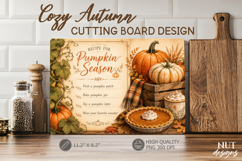 Pumpkin Season Cutting Board Kitchen Hygge Fall sublimation Product Image 1