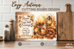 Crisp Fall Cutting Board Kitchen Warm Autumn sublimation Product Image 1