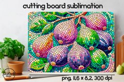 Figs cutting board sublimation Product Image 1